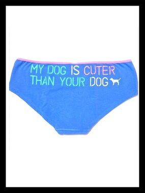 💕ⓅⒾⓃⓀ ⓋⓈ VINTAGE/RARE/HTF “MY DOG IS CUTER THAN YOUR DOG” ELR Hipsters NWT💕